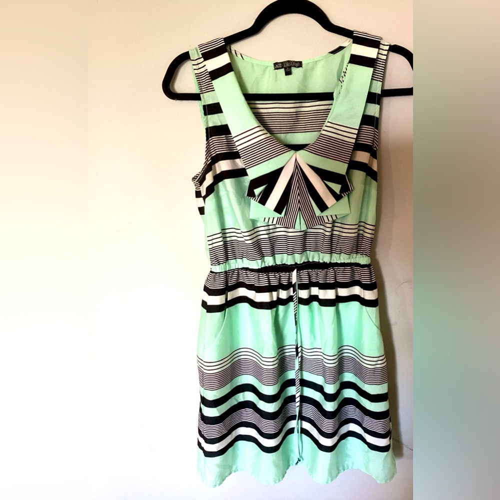 BeBop dress striped size large mint